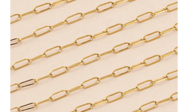 Cadena Acero Inoxidale eslabón 6*3mm Dorado / Cadenas de Acero Inoxidable