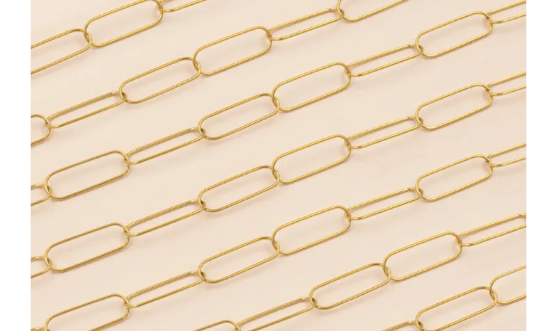 Cadena Acero Inoxidale eslabón 26*8mm Dorado / Cadenas de Acero Inoxidable