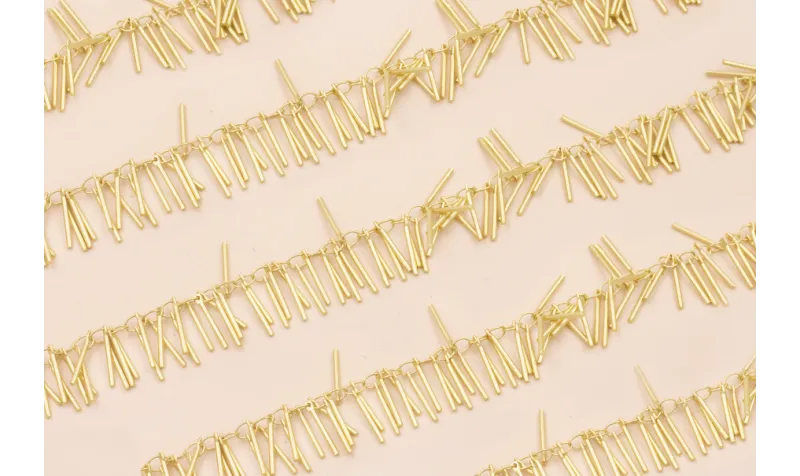 Cadena Pivotes de 15mm Dorado Mate / Cadenas de Acero Inoxidable