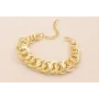 Pulsera completa de Aros 17cms Oro  / Bases de Pulseras de Latón / Zamak