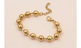 pulsera completa 170+40 bola 8mm St / Bases de Pulseras de Acero Inoxidable