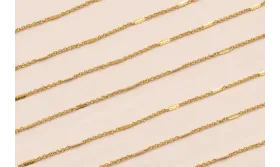 Cadena 1mm Acero Inox. Con chapita de 4mm / Cadenas de Acero Inoxidable