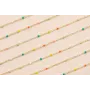 Cadena 1mm Oro Esmaltes de 2mm Multicolor Pastel / Cadenas de Latón / Zamak