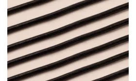 CUERO NEGRO 3MM / Hilos y Cordones, Cuero y piel
