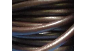 Cuero Marrón redondo 6mm / Hilos y Cordones, Cuero y piel