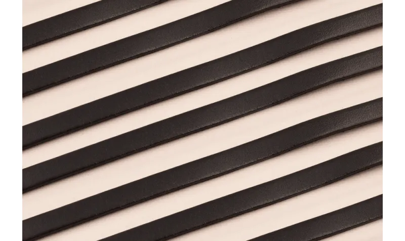 Cuero plano 8mm Negro / Hilos y Cordones, Cuero y piel