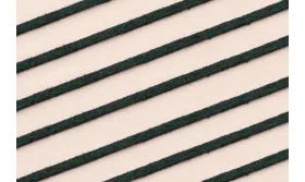 Tira cuero 1 metro-  2mm*0,7 grosor verde Botella / Hilos y Cordones, Cuero y piel