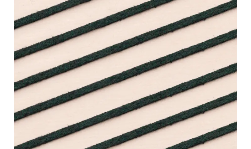 Tira cuero 1 metro-  2mm*0,7 grosor verde Botella / Hilos y Cordones, Cuero y piel