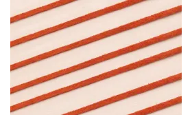 Tira cuero 1 metro-  2mm*0,7 grosor Coral / Hilos y Cordones, Cuero y piel