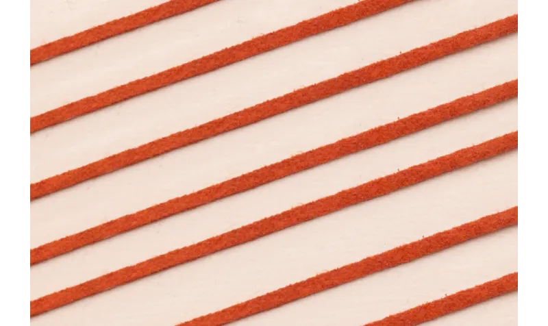 Tira cuero 1 metro-  2mm*0,7 grosor Coral / Hilos y Cordones, Cuero y piel