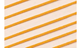Tira cuero 1 metro-  2mm*0,7 grosor Ambar / Hilos y Cordones, Cuero y piel