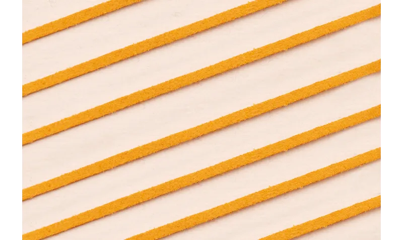 Tira cuero 1 metro-  2mm*0,7 grosor Ambar / Hilos y Cordones, Cuero y piel