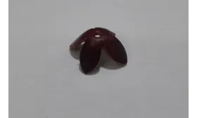 Casquilla 15*10mm Marrón oscuro / Hilos y Cordones, Cuero y piel