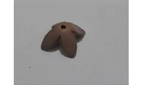 Casquilla 15*10mm Beige / Hilos y Cordones, Cuero y piel