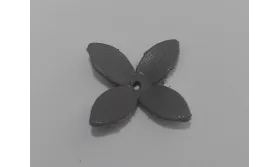 Campanilla 20mm Gris claro / Hilos y Cordones, Cuero y piel