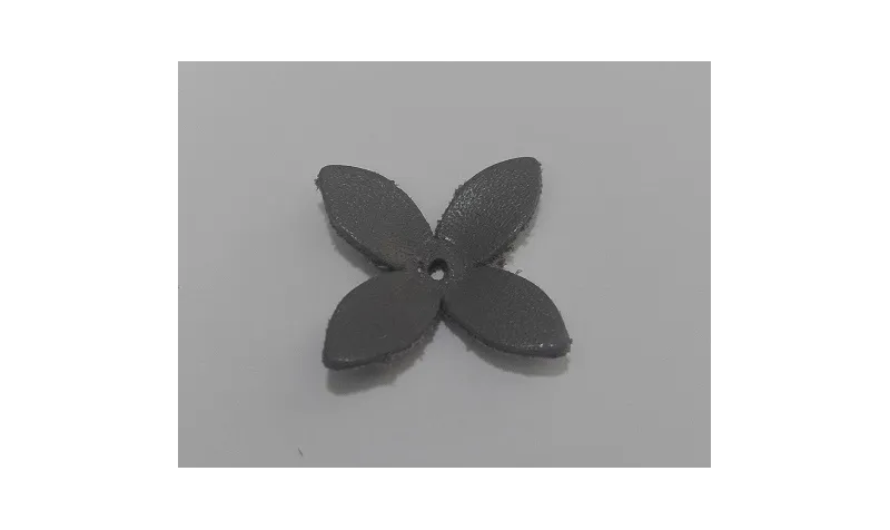 Campanilla 20mm Gris claro / Hilos y Cordones, Cuero y piel