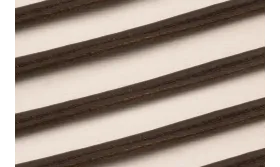 Cuero cosido relleno de Algodón de 3mm Marrón / Hilos y Cordones, Cuero y piel