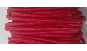 Cordón Goma Alta Calidad 3mm ROJO CORAL / Hilos y Cordones, Cordón de goma
