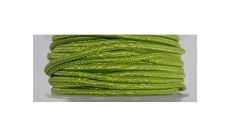 Cordón Goma Alta Calidad 3mm Pistacho / Hilos y Cordones, Cordón de goma
