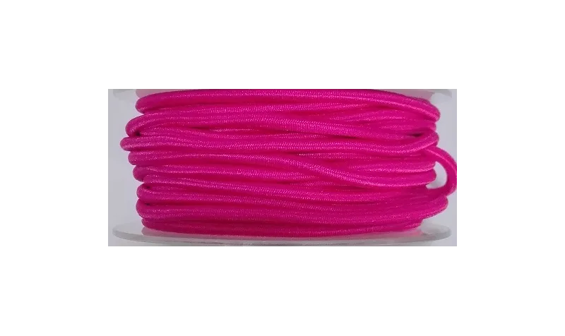 Cordón Goma Alta Calidad 3mm Fuxia / Hilos y Cordones, Cordón de goma