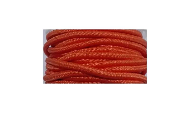 Goma 3mm Naranja Pálido / Hilos y Cordones, Cordón de goma