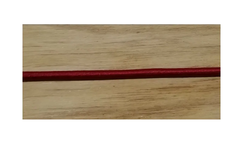 Cordón Goma Alta Calidad 3mm Granate / Hilos y Cordones, Cordón de goma