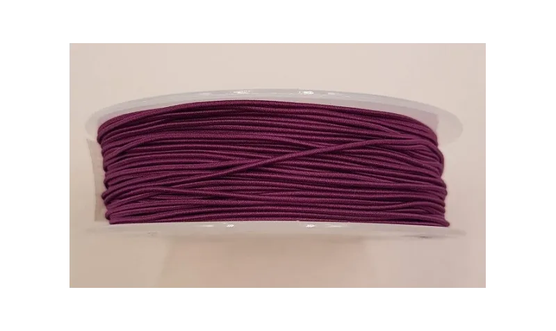Cordón de Goma 1mm Morado / Hilos y Cordones, Cordón de goma