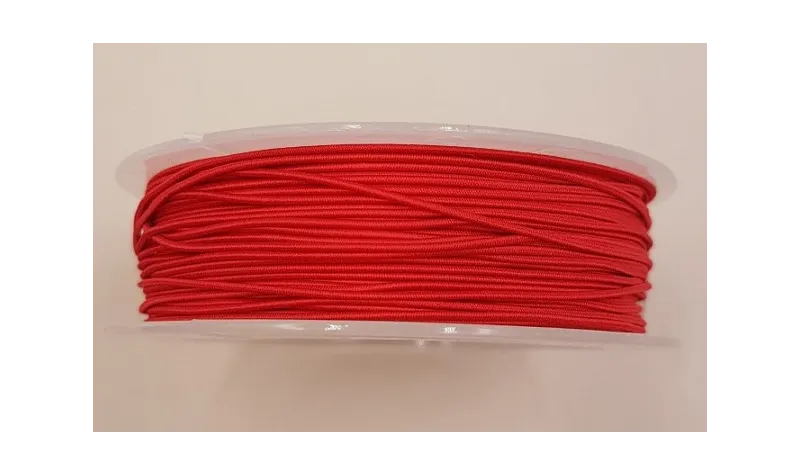 Cordón de Goma 1mm  Rojo Sangre / Hilos y Cordones, Cordón de goma
