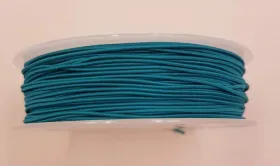 Cordón de Goma 1mm  Azul turquesa / Hilos y Cordones, Cordón de goma