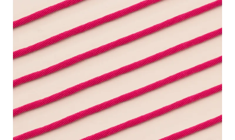 Cordón Elástico 3mm Fuxia / Hilos y Cordones, Cordón de goma