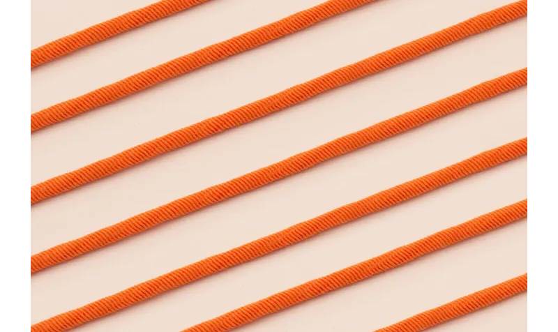 Cordón Elástico 3mm Naranja / Hilos y Cordones, Cordón de goma