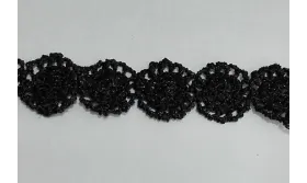 Lazo Choker negro disco 13mm ancho / Lazos