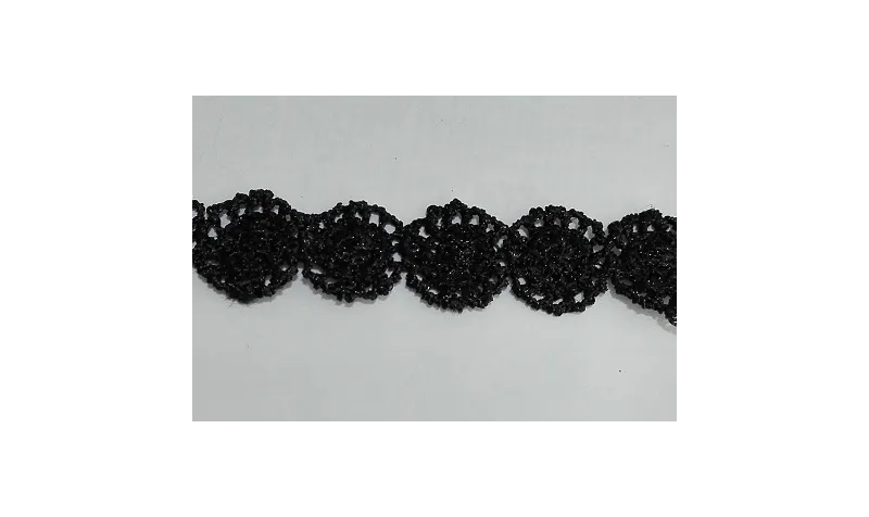 Lazo Choker negro disco 13mm ancho / Lazos