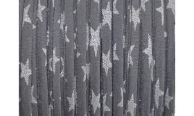 Lazo espaqueti 4mm liberty estrelas grises / Lazos