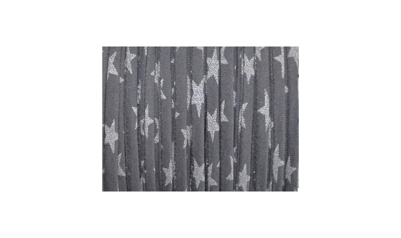 Lazo espaqueti 4mm liberty estrelas grises / Lazos