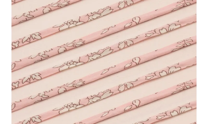 Lazo espaqueti 4mm liberty Flores Rosas / Lazos