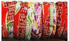 Lazo tubular  8mm Kimono Rojizo / Lazos