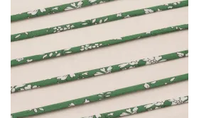 Lazo Liberty 4mm Verdes y Balncos / Lazos