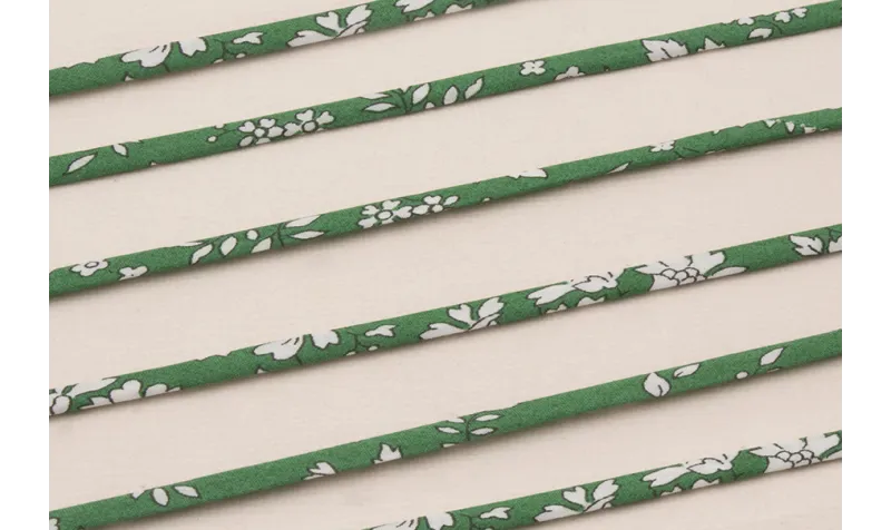 Lazo Liberty 4mm Verdes y Balncos / Lazos