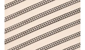 Lazo de Mini Vichy 5mm cuadros Negros / Lazos