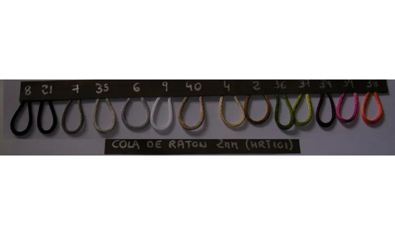 COLA RATON FLUOR AMARILLO / Hilos y Cordones, Cola de ratón