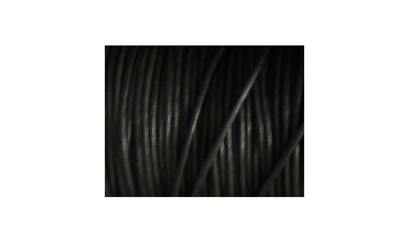 SIMIL CUERO 2MM NEGRO / Hilos y Cordones, Algodón / Símil