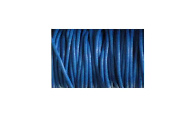 SIMIL CUERO 2MM AZULON / Hilos y Cordones, Algodón / Símil