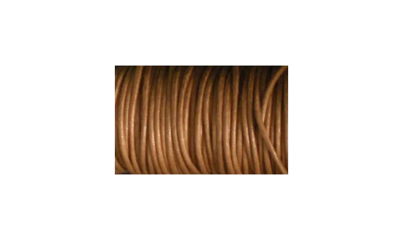 SIMIL CUERO 2MM MARRON CLARO / Hilos y Cordones, Algodón / Símil