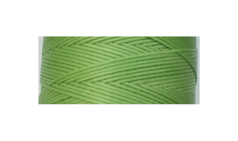 Hilo algodón encerado plano Verde hierba / Hilos y Cordones, Algodón / Símil