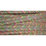 Cordón plano 10mm*4mm mezclado fluor / Hilos y Cordones, Algodón / Símil
