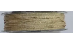 Hilo Macramé metálico dorado pálido 0,85mm / Hilos y Cordones, Algodón / Símil