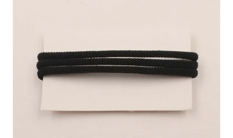 Cordón retorcido 4mm Negro