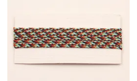 Micro Driza 0,9mm color Azul , Rojo y Oro / Hilos y Cordones, Algodón / Símil