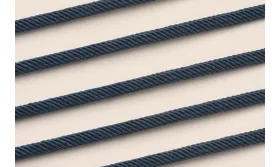 Cordón retorcido trenzado 4mm Color Azul marino / Hilos y Cordones, Algodón / Símil